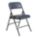 FOLDING CHAIR, VINYL, BLUE,PK4