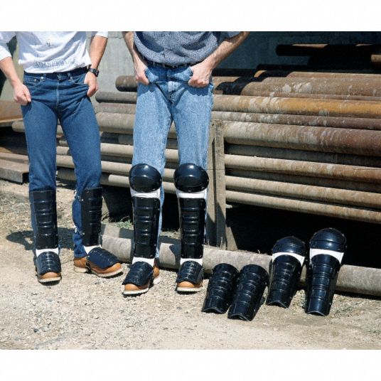 Shin-Instep Guard, Unisex, 20 in Size, Polyethylene w/Sponge Rubber, 1 ...