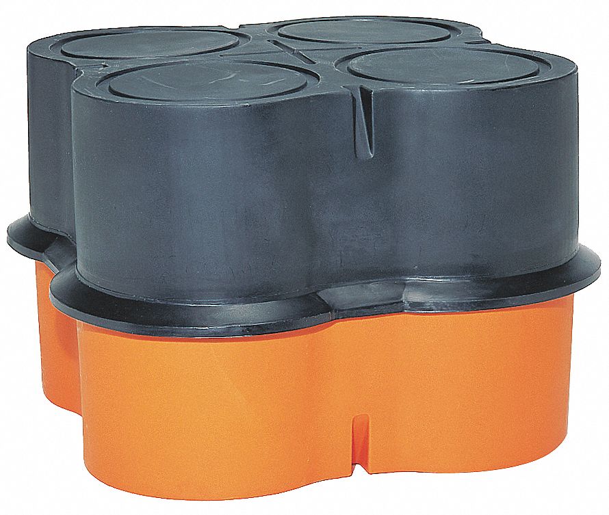 Polyethylene, Black, Secondary Spill Containment Cover 9GDF3SP455C