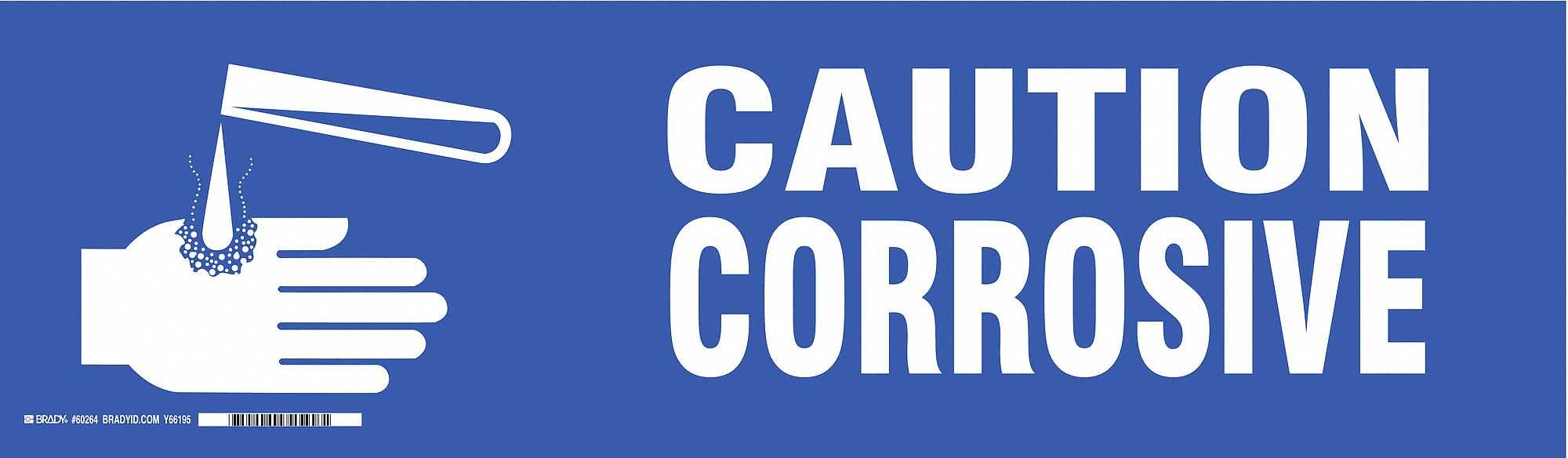 Label, 7 in x 24 in, Polyester