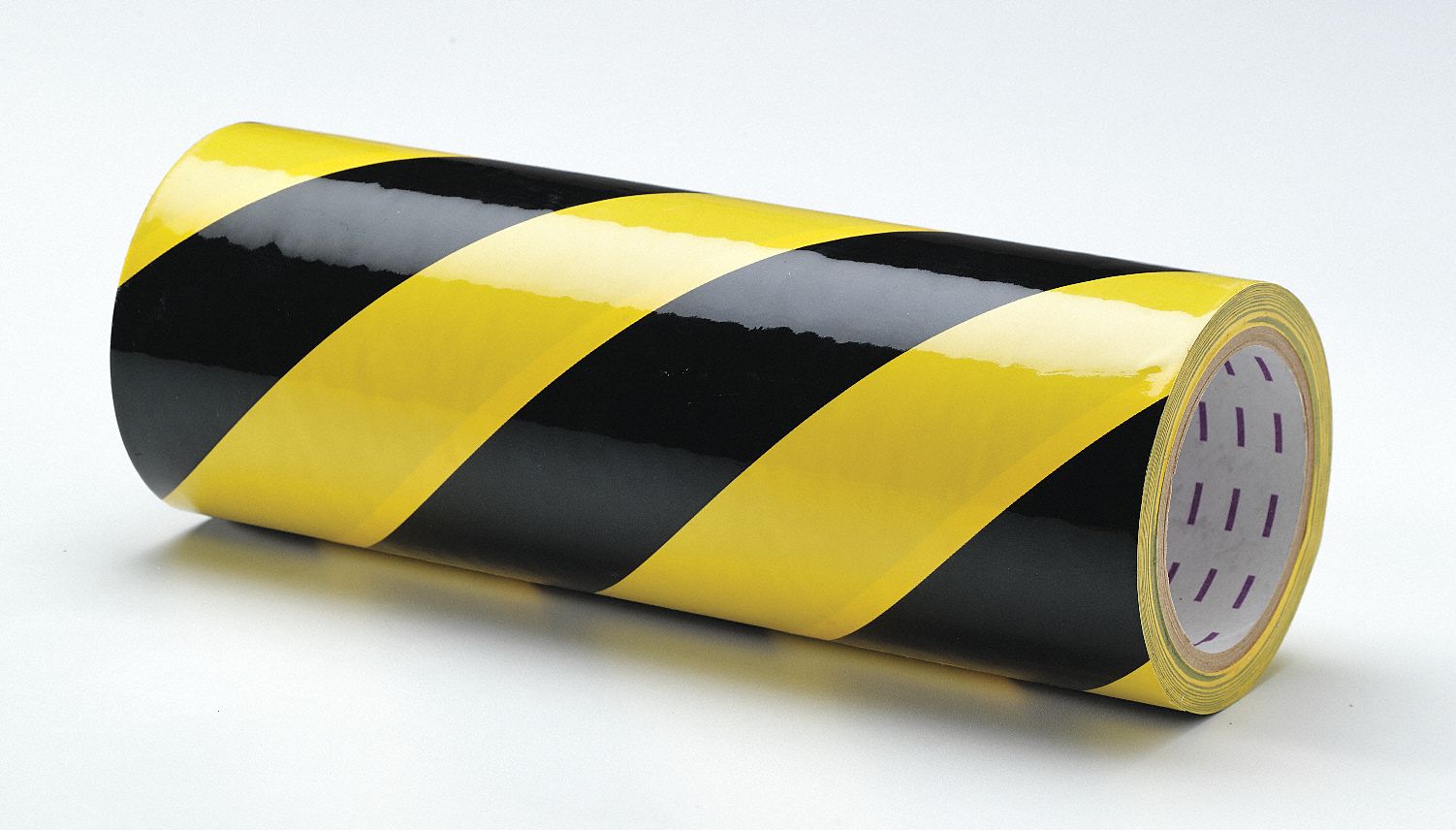 GRAINGER APPROVED Safety Warning Tape, Striped, Continuous Roll, 12 in