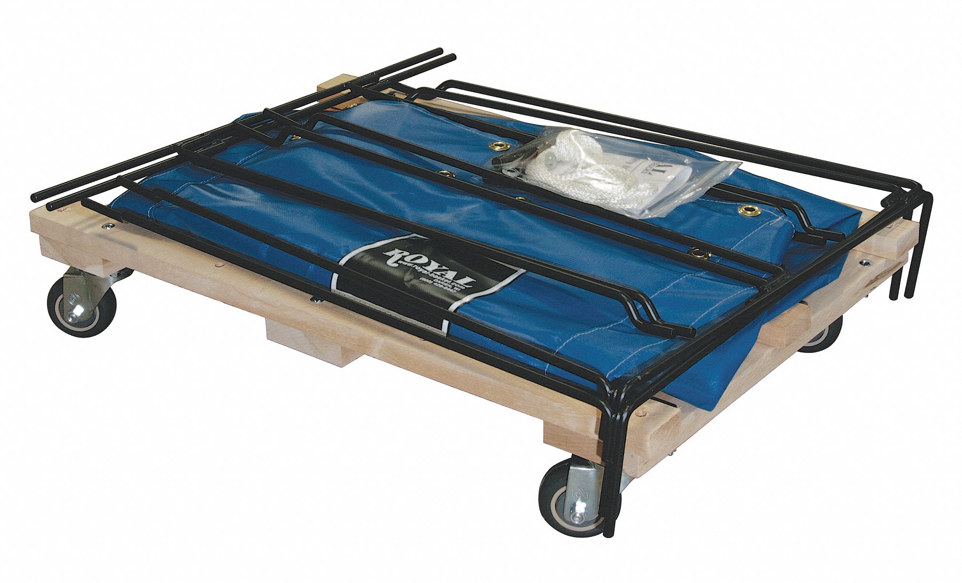 KNOCK DOWN BASKET TRUCK, BLUE, 26 IN W X 34 IN H X 36 IN L, 600 LB LOAD CAPACITY, UNASSEMBLED