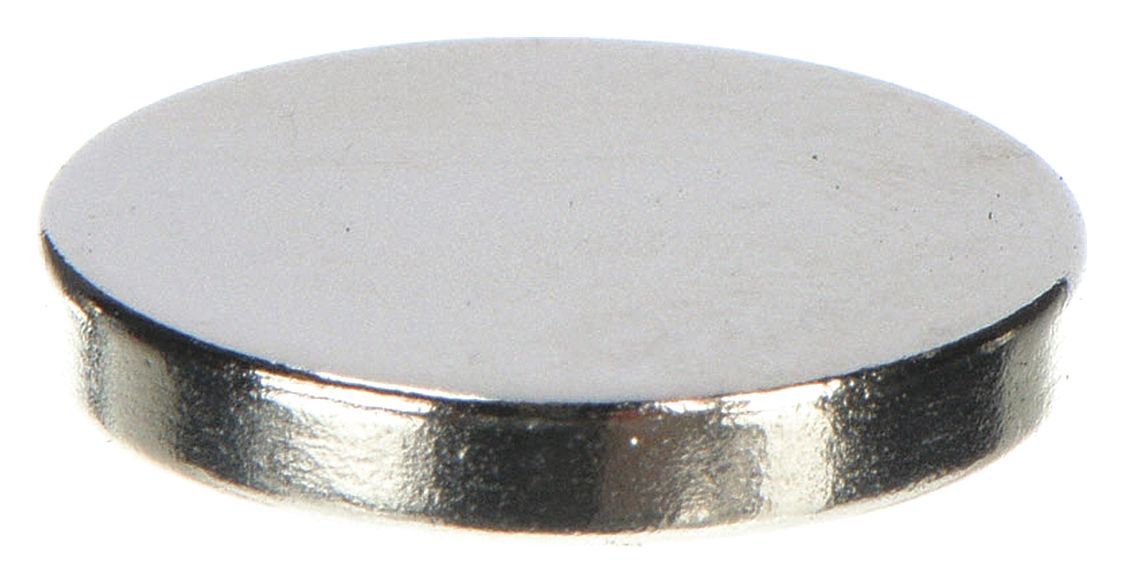 Rare Earth Magnet: Neodymium, 45/64 in Outside Dia, 0.118 in Thick, 35, 3 PK