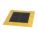 INTERLOCKING DRAINAGE MAT, 30 INX5 FT, 1 IN THICK, DIAMOND PLATE, BLACK/YELLOW, VINYL