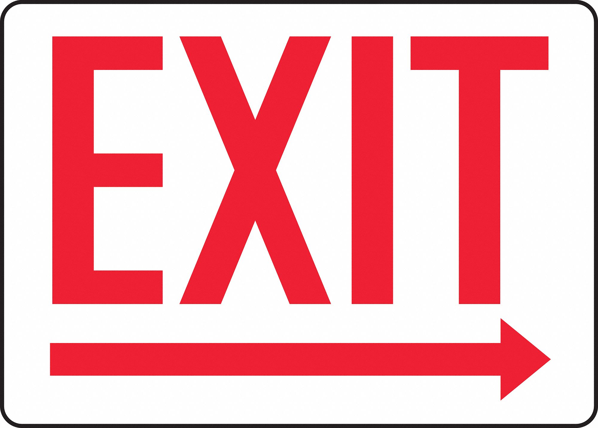 Sign Light,10x14 In,Exit Right Arrow