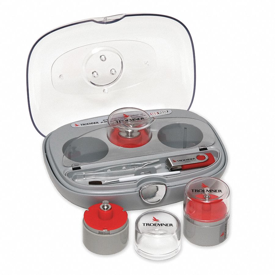 Calibration Weight Kit: 1, Accredited, Alloy 8 Stainless Steel, Metric