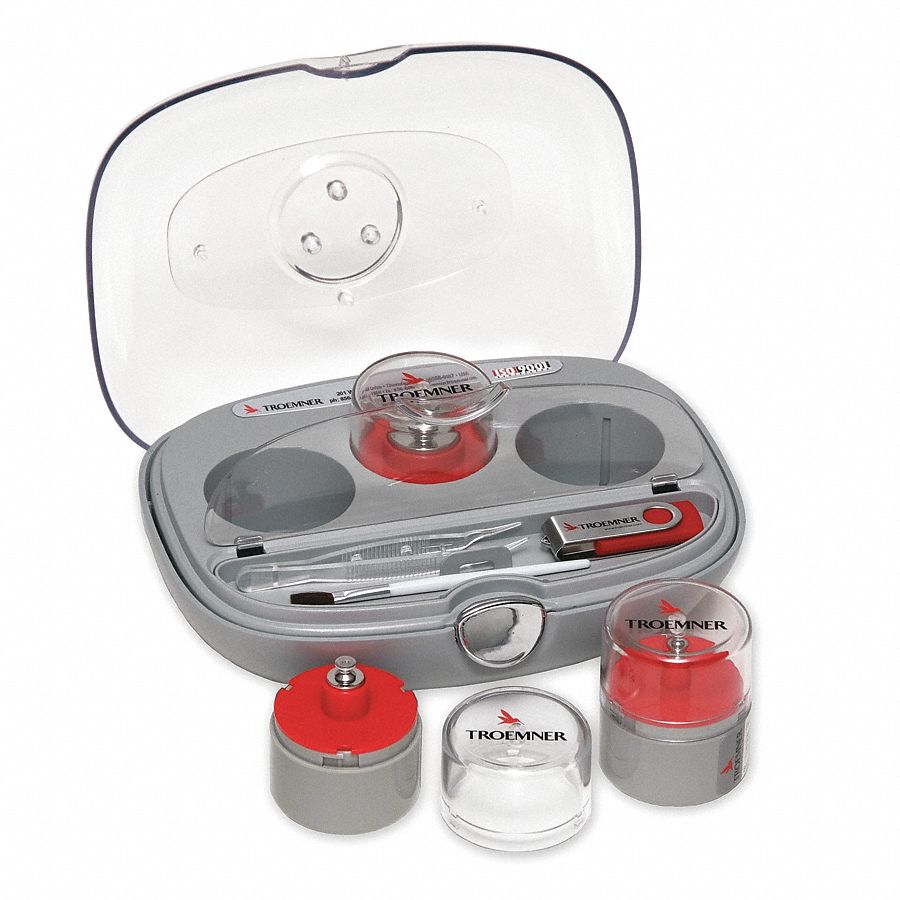 Calibration Weight Kit: 1, Accredited, Alloy 8 Stainless Steel, Metric