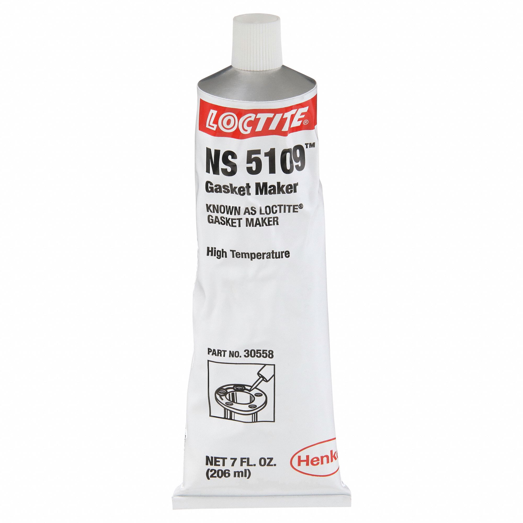 GASKET SEALANT, NS 5109, 7 OZ, TUBE, GREY, OIL RESISTANT