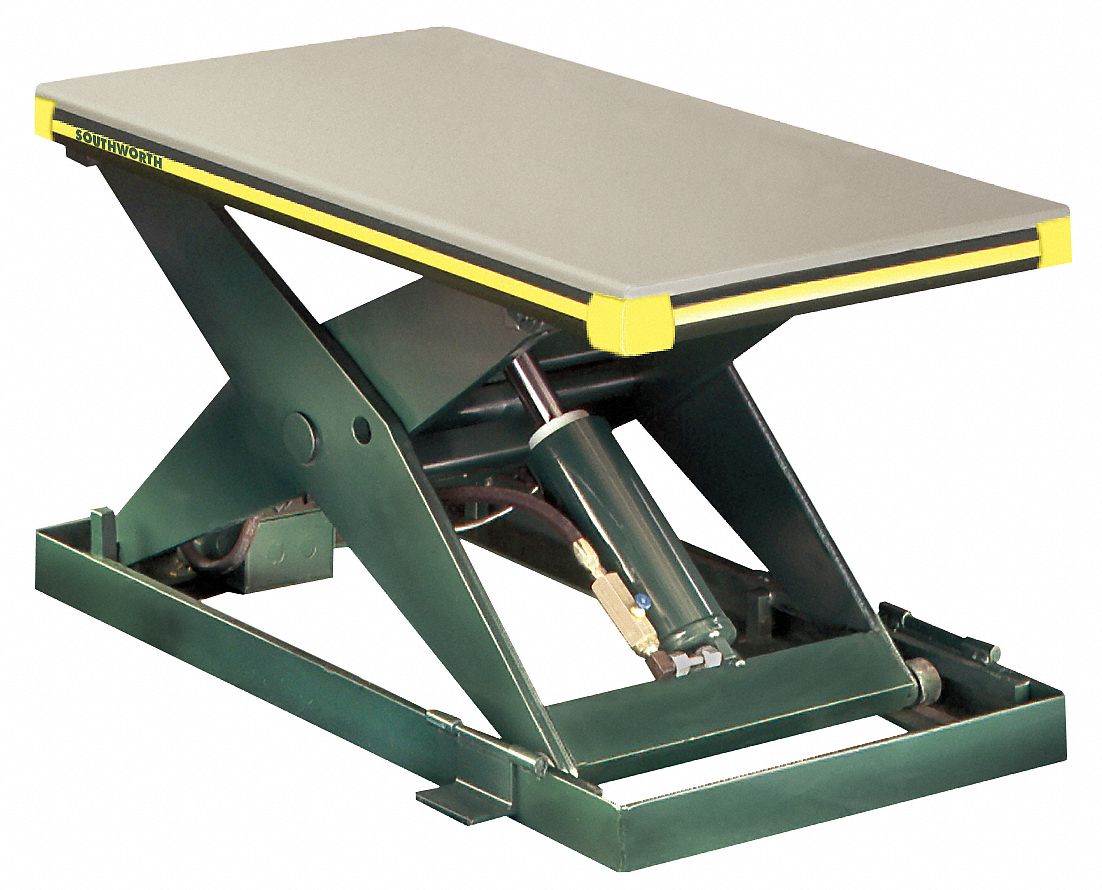 SOUTHWORTH Stationary Scissor Lift Table, 2,000 lb Load Capacity, 42 3/
