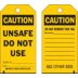Caution/Unsafe Do Not Use Signed By: Date: / Caution/Do Not Remove This Tag Remarks: Tags