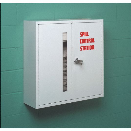 GRAINGER APPROVED Spill Kit/Station, Container Type Wall Mounted