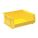 HANG AND STACK BIN, 16½ IN X 14¾ IN X 7 IN, YELLOW, LABEL HOLDERS