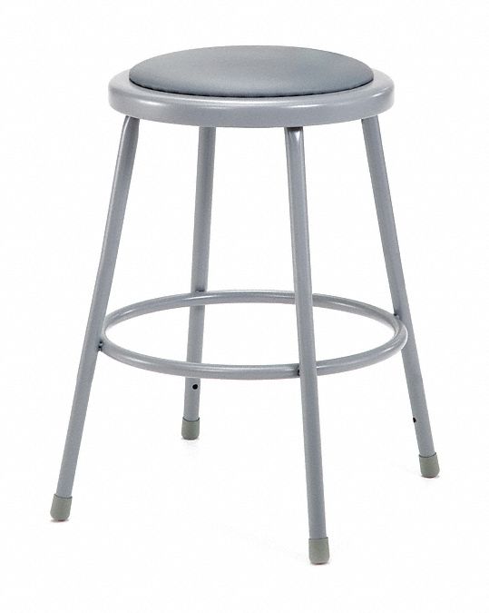 ROUND STOOL,NO BACKREST,24 IN.