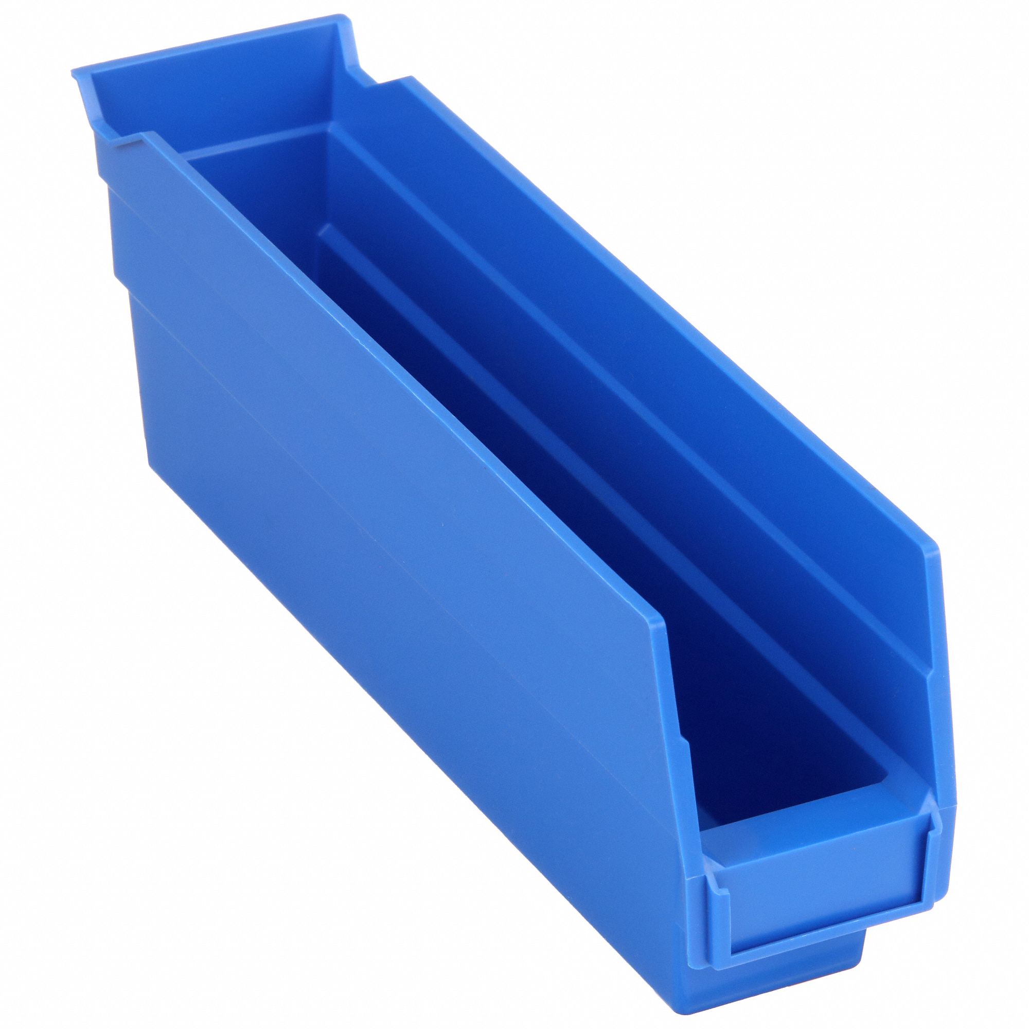 SHELF BIN,11-5/8L X 2-3/4W,BLUE