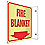 Fire Blanket Sign,8 x 10In,R/Glow,ENG