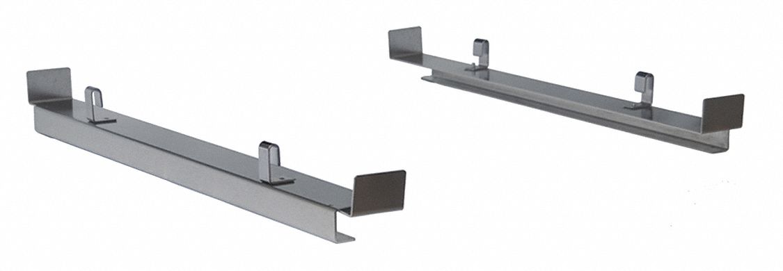 Under Shelf Tote Glide: 24 in x 24 in, Stainless Steel, Gray