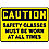 Caution Sign,10 x 14In,BK/YEL,AL,ENG