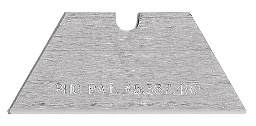 SAFETY BLADE, 1 11/16 IN BLADE L, 3/4 IN BLADE W, STEEL, 100 PK