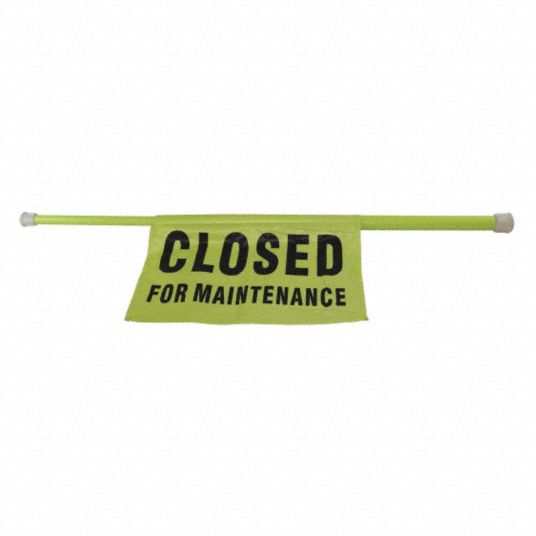 IMPACT PRODUCTS Adjustable Length Closed For Cleaning Safety Sign