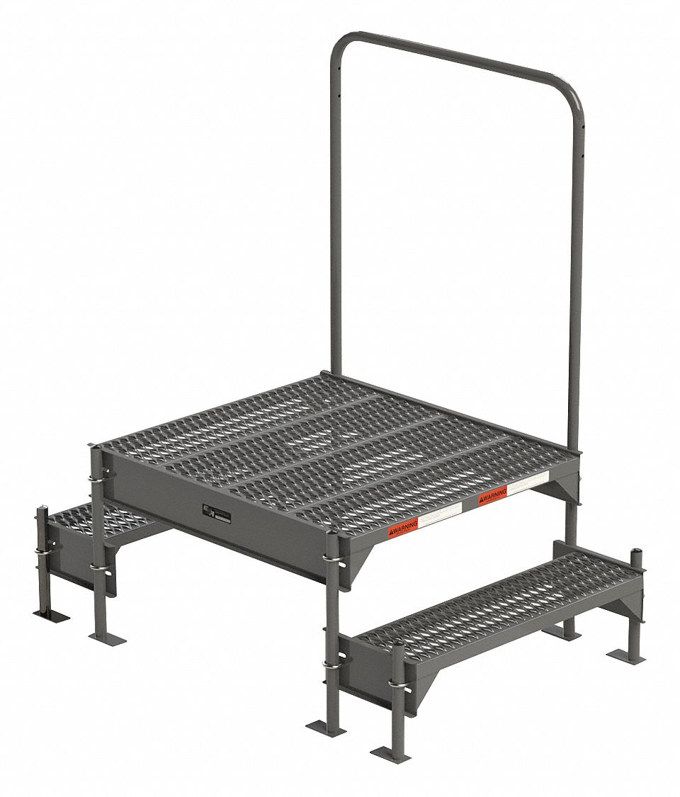 Work Platform: 18 in Platform Ht - Max, 34.6 in x 38.3 in, Steel, 500 lb Load Capacity