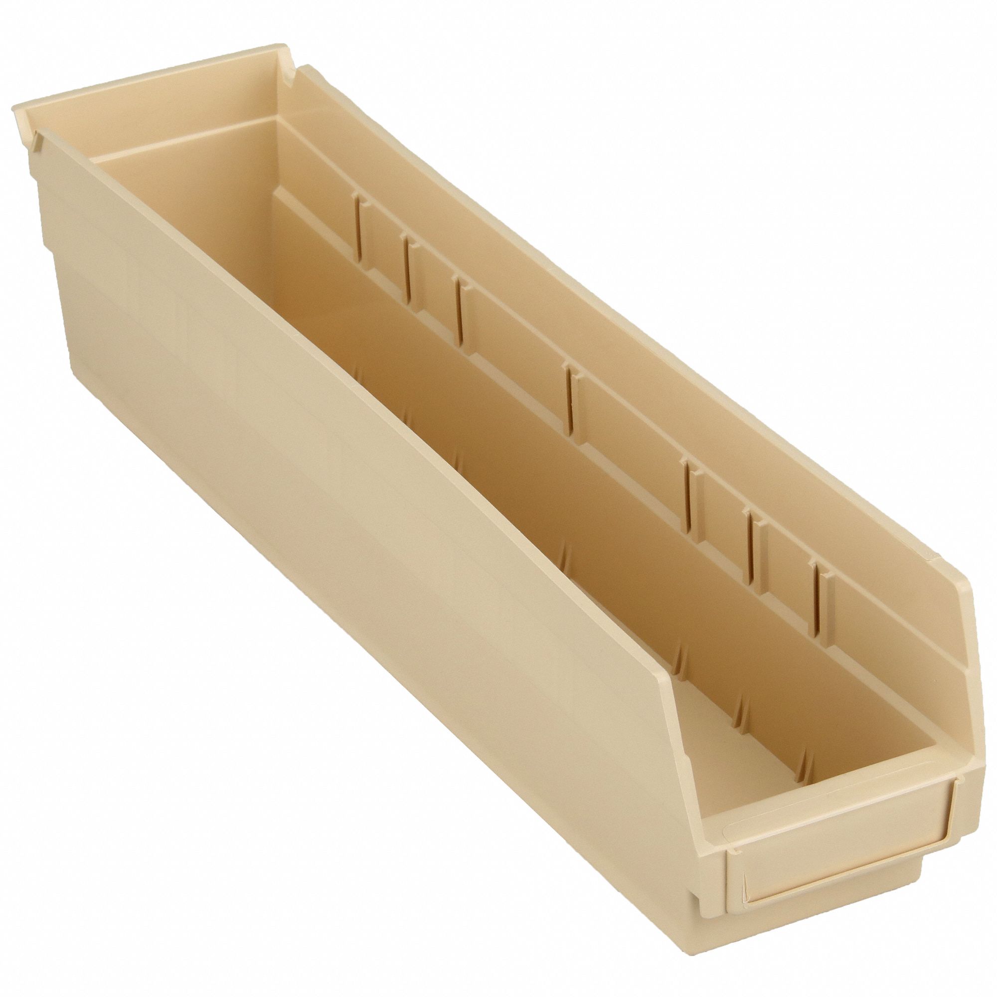 SHELF BIN,17-1/8L X 4-1/8W,IVORY