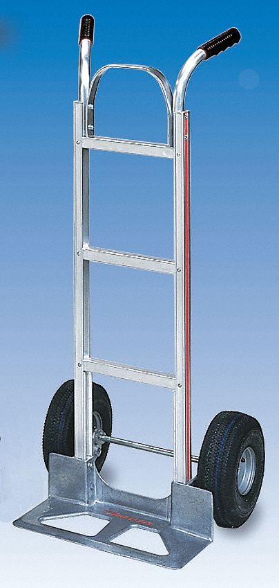 CORROSION-RESISTANT MODULAR ALUMINUM GENERAL PURPOSE HAND TRUCK, 500 LB LOAD CAPACITY, DUAL