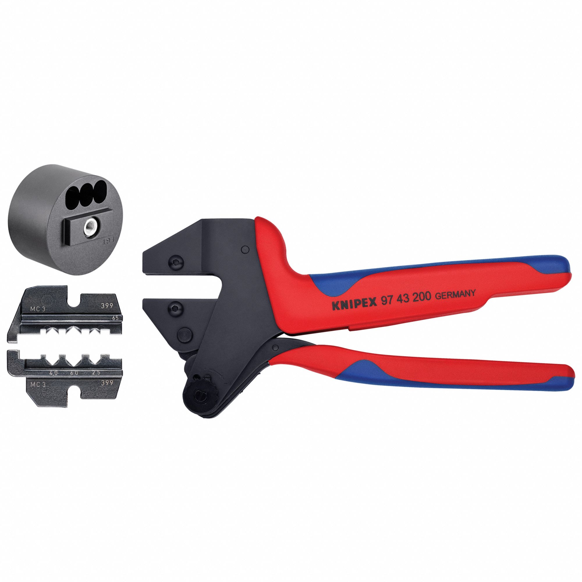Solar Ratchet Crimper Kit: Solar Cable Connector, MC3, Includes Crimping Die, Plastic Case