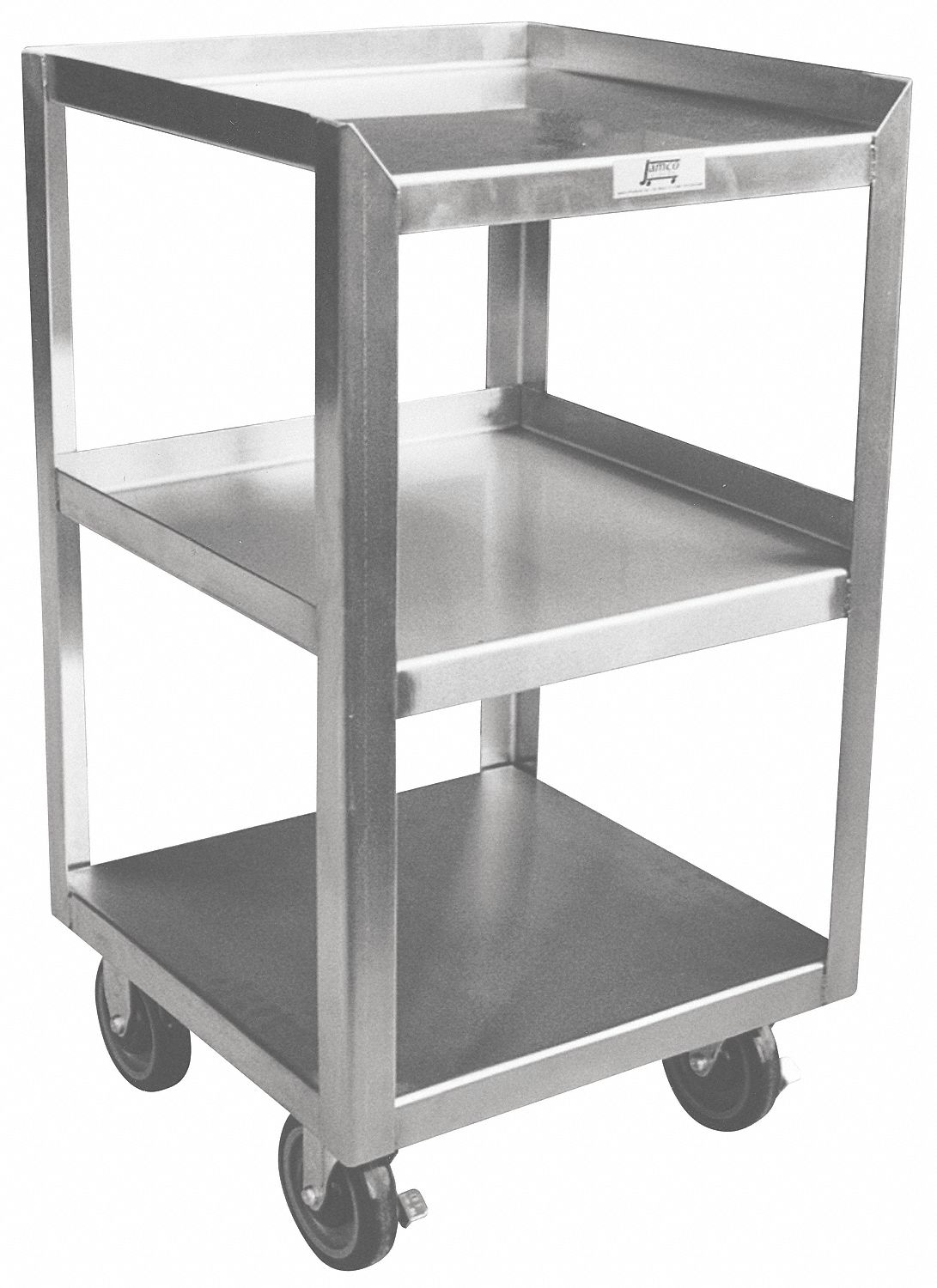 JAMCO, 1,200 lb Load Capacity, 18 in x 18 in, Utility Cart 9K653