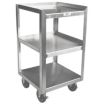 Corrosion-Resistant Utility Carts with Flush & Single-Sided Flush Metal Shelves