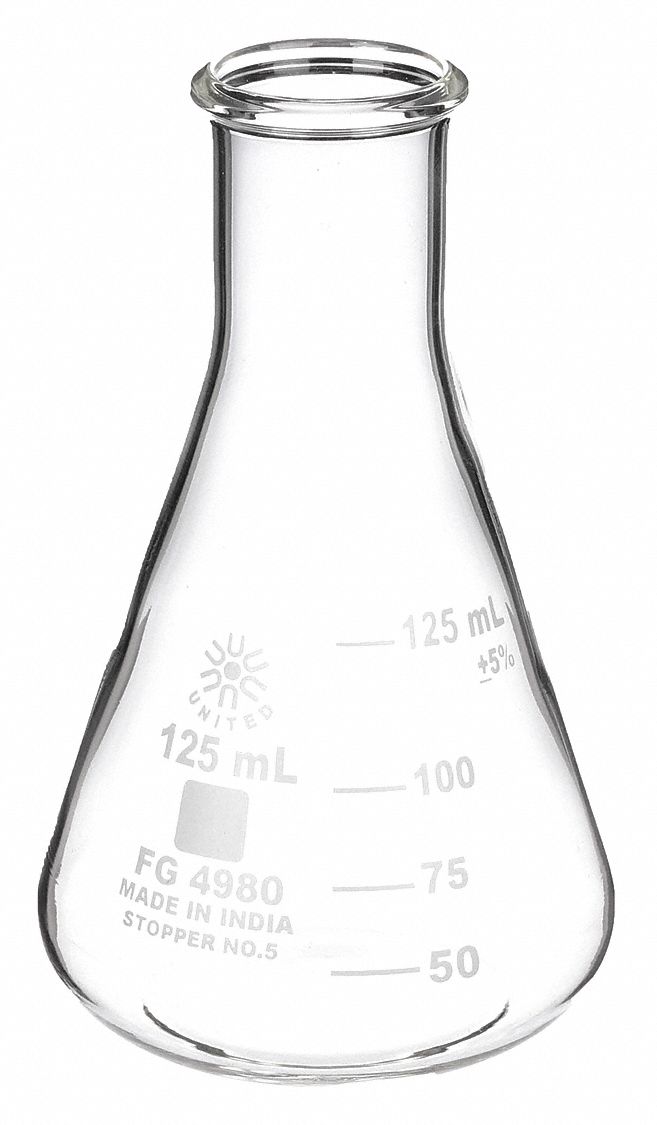 Erlenmeyer Flask, 50 mL - 219 mm H, PK5