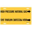 High Pressure Natural Gas Strap-On Pipe Markers