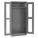 STORAGE CABINET, 36 X 24 X 78 IN, 1 ADJUSTABLE SHELF, SWING HANDLE/KEYED, LEVELING, GREY