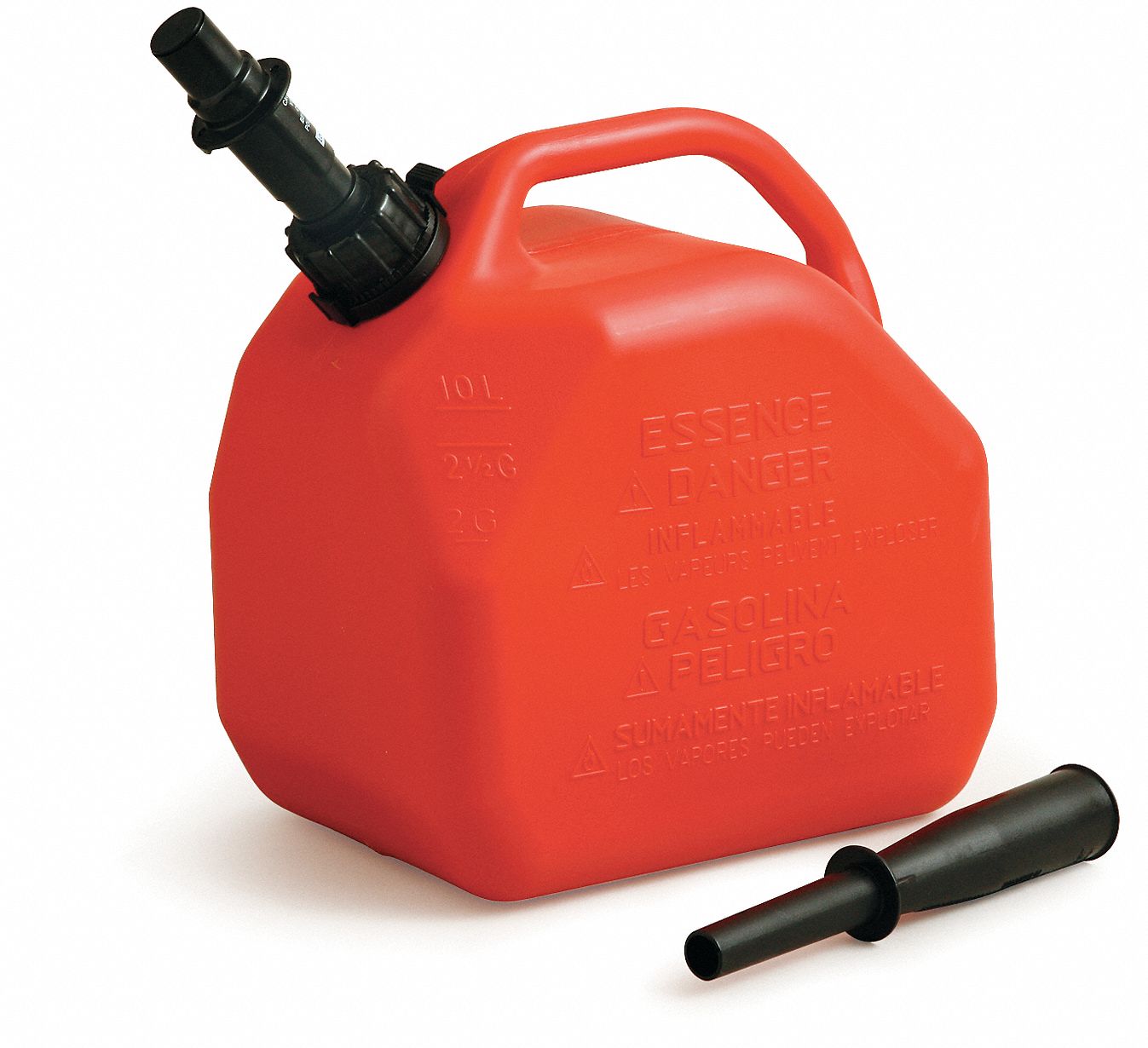 SCEPTER Gas Can, Plastic, 2.5 gal Capacity 9KD3700002 Grainger