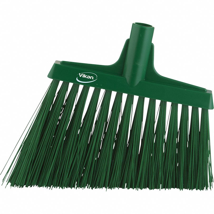 VIKAN Synthetic Angle Broom Head, 11 51/64 in Sweep Face 9KDJ629142