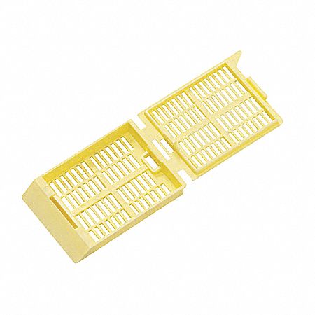 Embedding Cassette: Polyoxymethylene, 40 mm Overall Lg, 28 mm Overall Wd, 13.6 mm Overall Ht