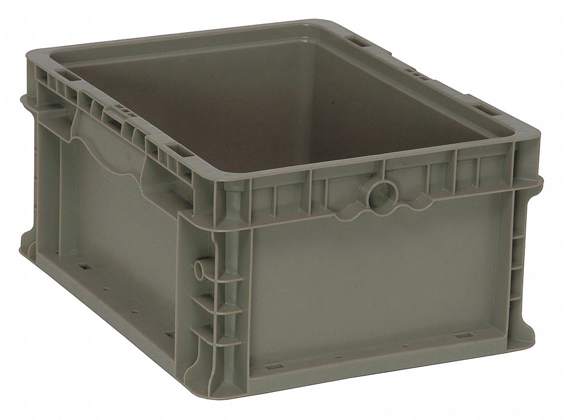 WALL CONTAINER,12 IN L,15 IN W,GRAY