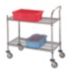 Utility Carts with Three-Sided Lipped Wire Shelves