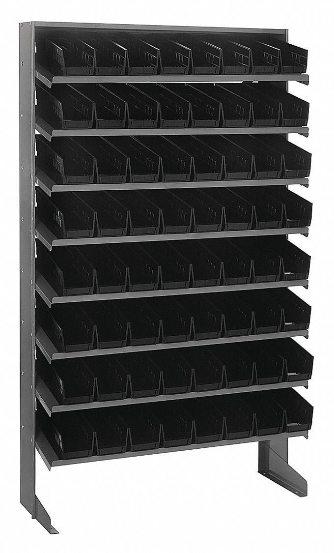 QUANTUM STORAGE SYSTEMS, 36 in x 12 in x 60 in, 1 Sided, Pick Rack ...