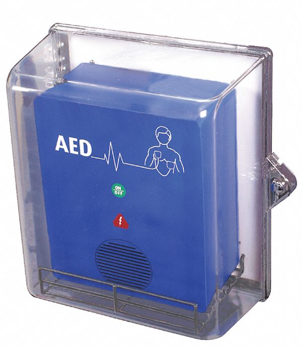 9KHT5 - Defibrillator Storage Cabinet Poly Clear