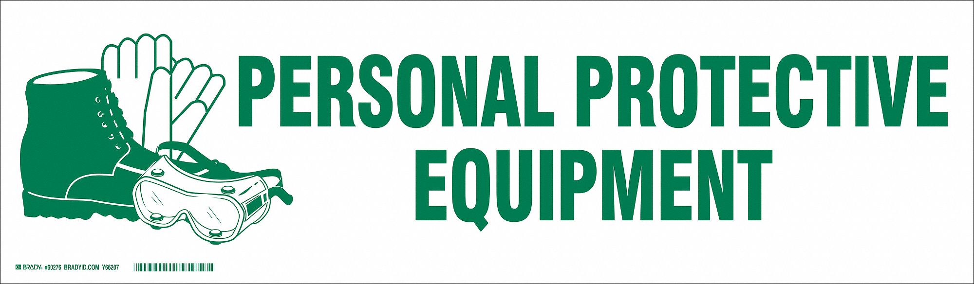 Label, 7 in x 24 in, Polyester