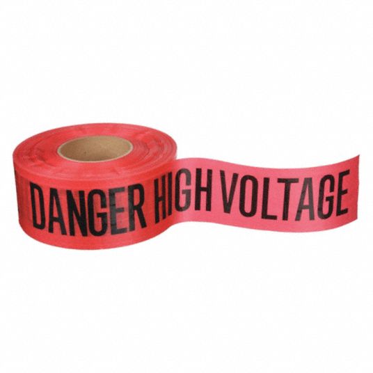 red danger tape