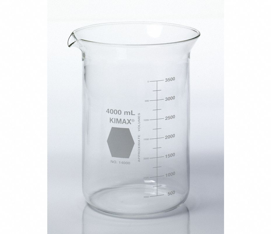 Kimble Vaso De Precipitados Forma Baja Vidrio Vasos De Precipitados 38vk22 14000 4000 