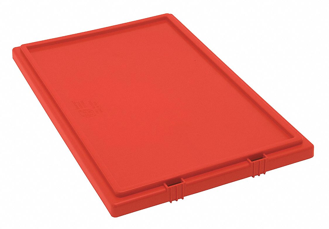 TOTE BOX LID, 20⅞ IN X 14¼ IN, RED