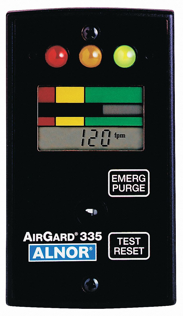 9LCR1 - Fume Hood Monitor 50 to 250 fpm 9-30V