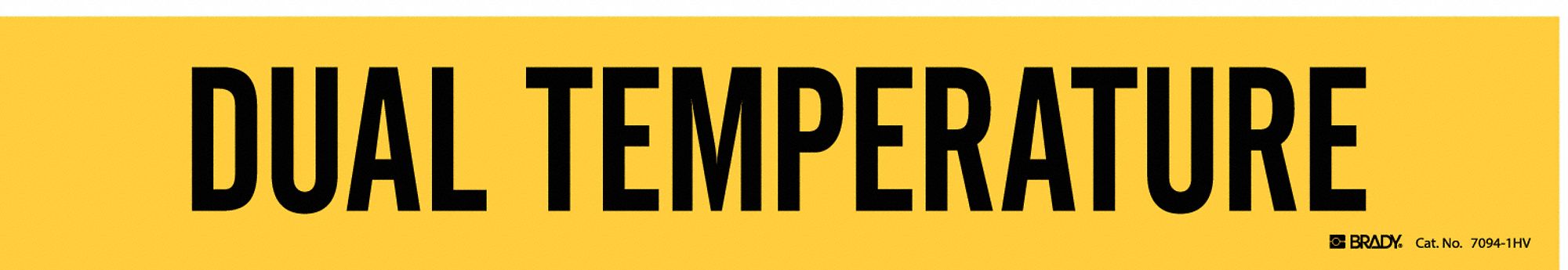 Dual Temp, Yellow, Pipe Marker - 9LCU1|7094-1HV - Grainger
