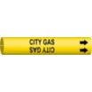 City Gas Snap-On Pipe Markers
