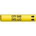 City Gas Snap-On Pipe Markers