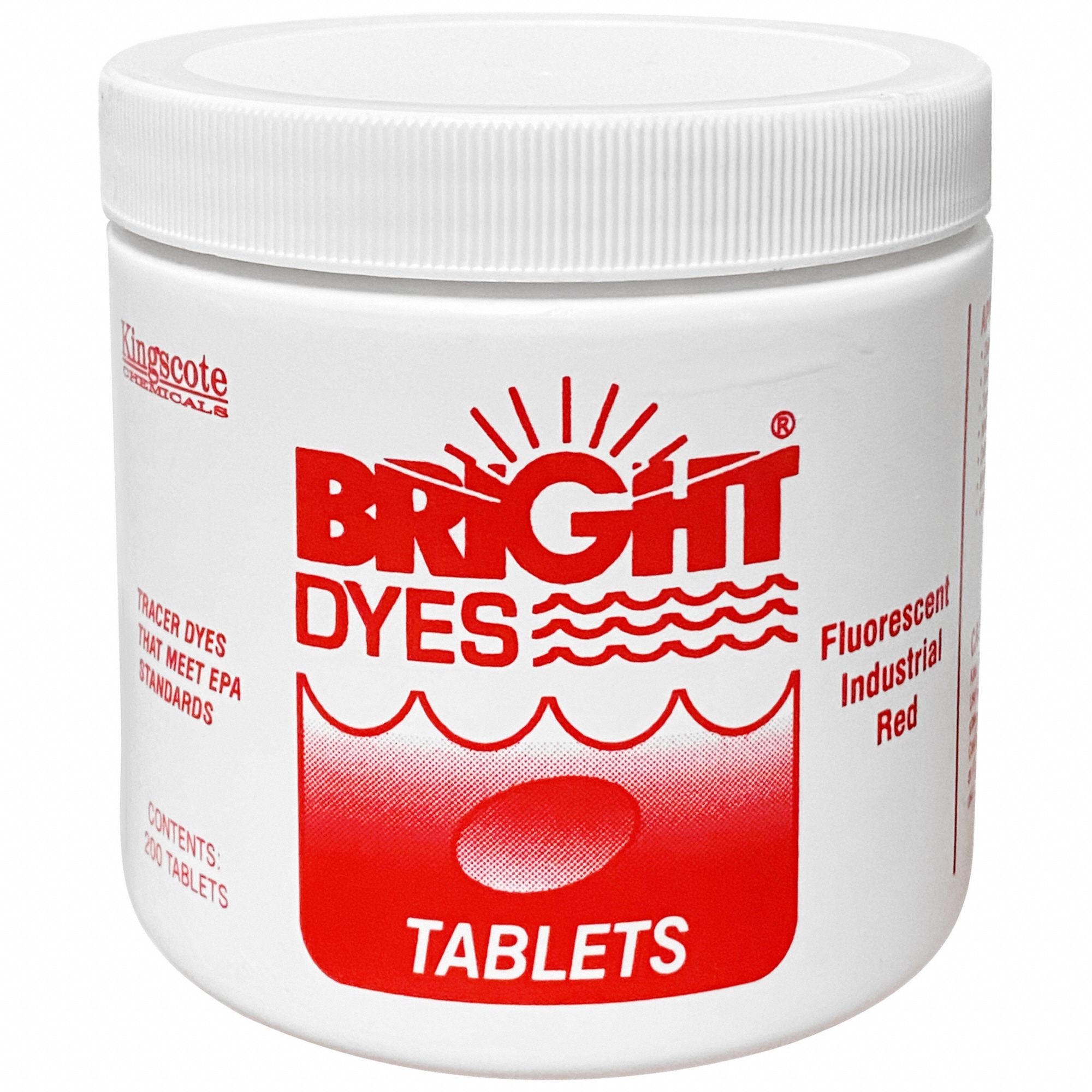 Dye Tracer Tablet: Red, 1.05 g Container Size, Water Tracing Dye, 3 to 6 min, <lt/>100 ppb
