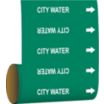 City Water Adhesive Pipe Markers on a Roll