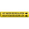 Hot Water Recirculation Snap-On Pipe Markers